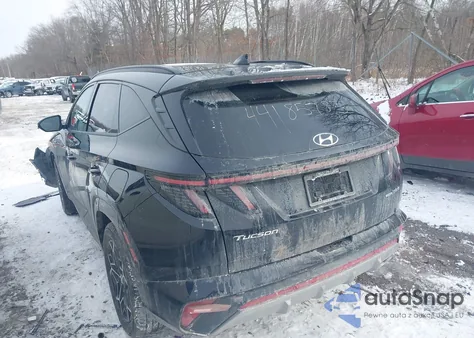 2024 Hyundai Tucson Hybrid N Line z USA, uszkodzony, nr VIN KM8JFCD17RU153144